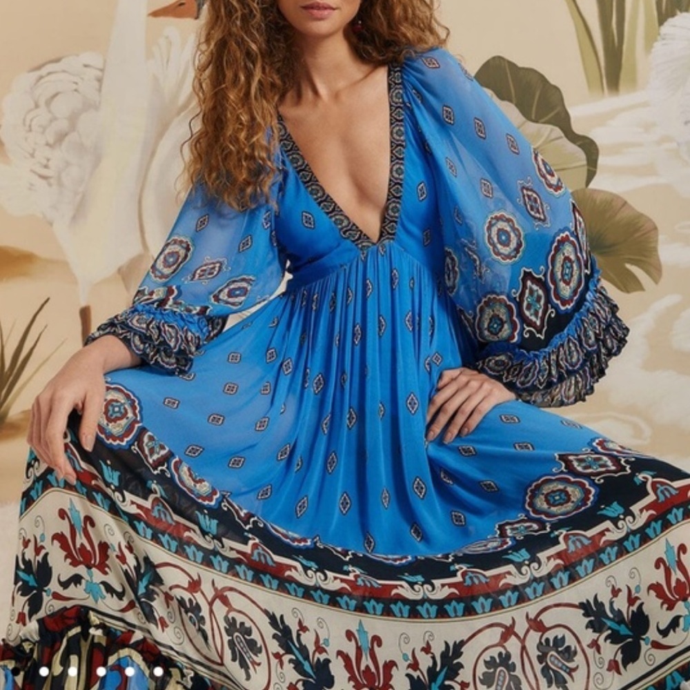 Farm Rio Anika Tiles Maxi Dress